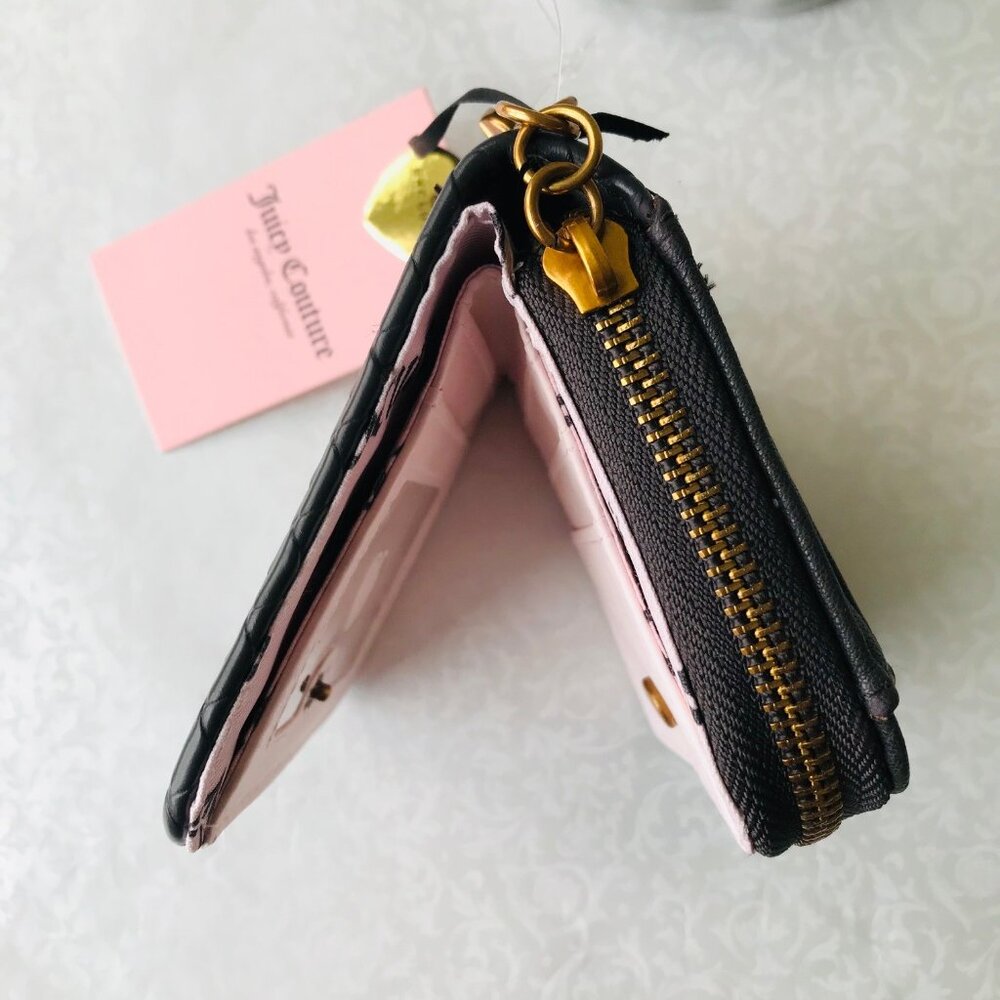 Juicy Couture Romance Coin Zip Around Natural Leopard Wallet - Picture 7 of 11